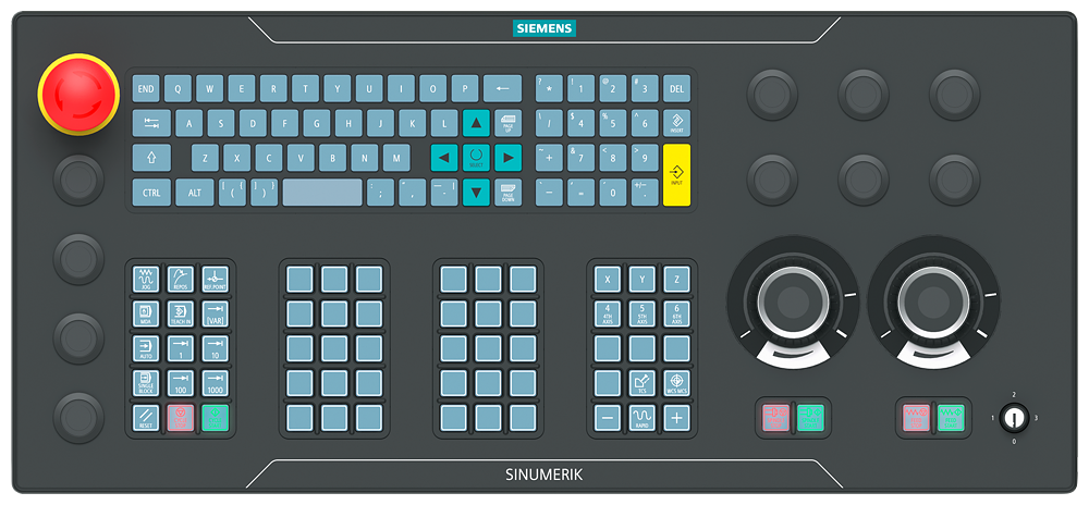 [Imagem PAINEL OPERAÇÃO SINUMERIK MCP 2400 USB 6FC53030AP040AA0 SIEMENS]