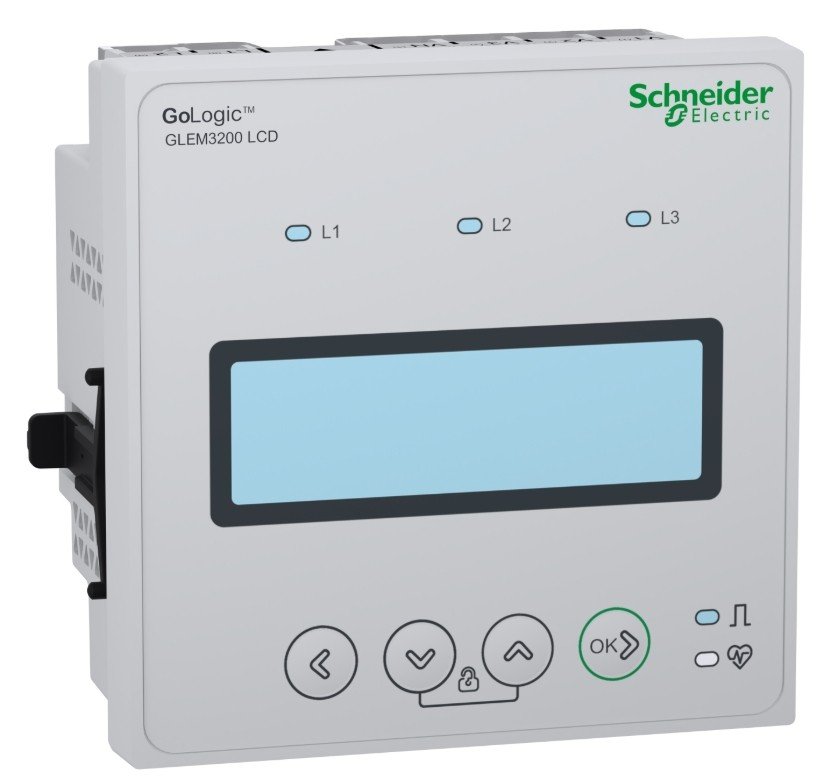 MEDIDOR PARA MONTAGEM EM PAINEL CLASSE 0.5 LCD RS485 GOLOGIC EM3265 METSEGLEM3265 SCHNEIDER