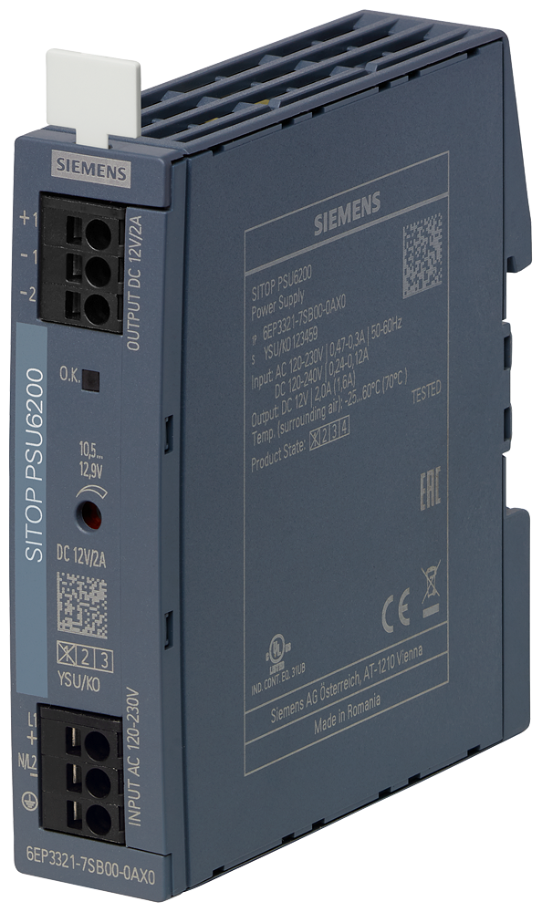 [Imagem SITOP PSU6200 12V / 2A 6EP33217SB000AX0 SIEMENS]