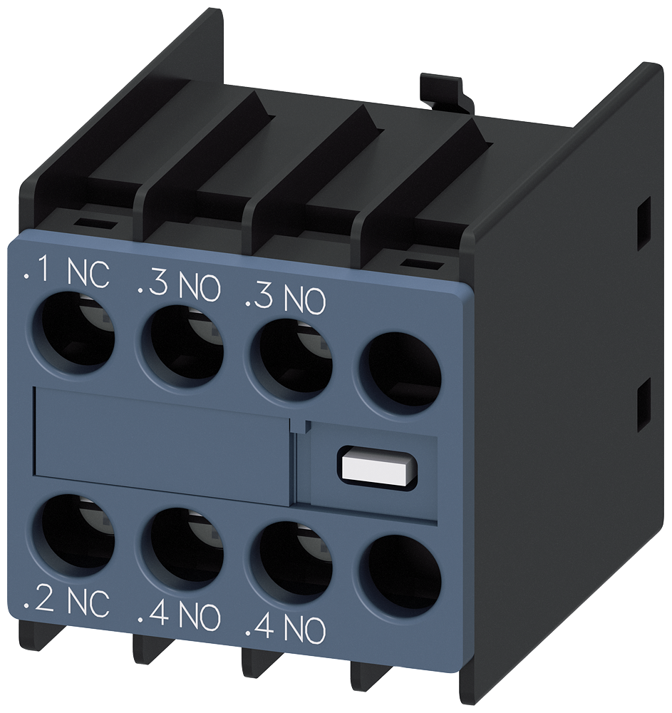 [Imagem do produto INTERRUPTOR AUXILIAR 2NA+1NF, PASSAGENS DE CORRENTE:1NF, 1NA PARA CONTACTORES 3RH29111HA21 SIEMENS]