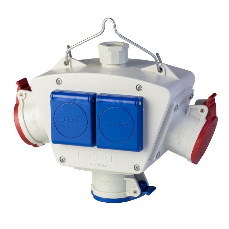 [Imagem do produto ADAPTADOR DE 5 TOMADAS COM CABO IP44 603.5005-360 SCAME]