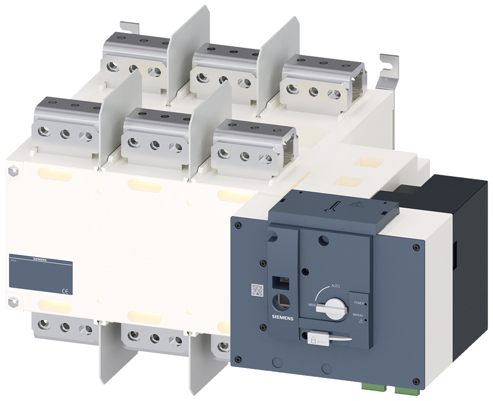EQUIPAMENTO DE COMUTAÇÃO DE TRANSFERÊNCIA AUTOMÁTICA 3KC ACIONADO R 3KC43600JA210AA3 SIEMENS