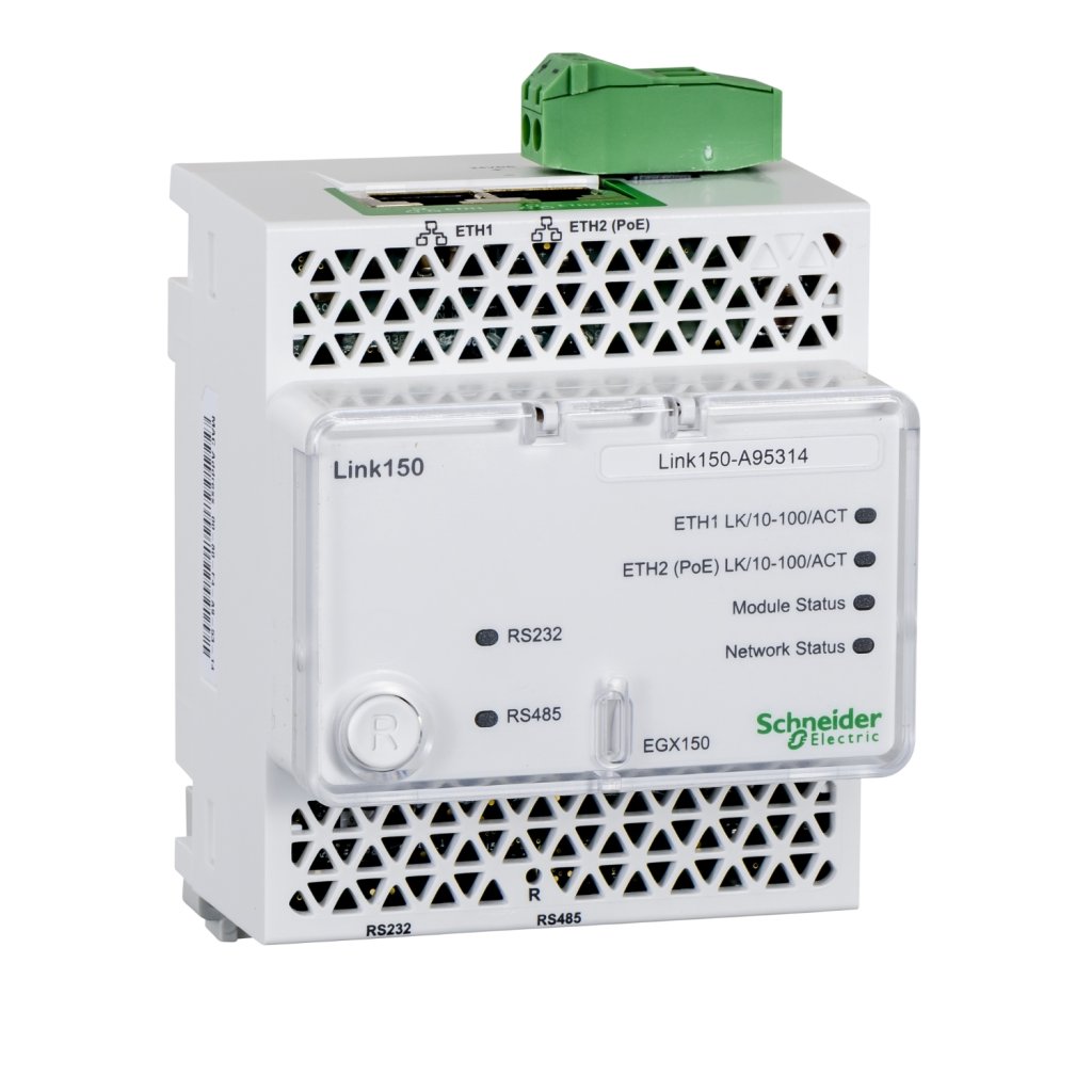 [Imagem GATEWAY ETHERNET/FIELDBUS 24VCC POE IP40/IP30/IP20 LINK 150 EGX150 SCHNEIDER]