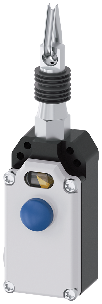 [Imagem do produto INTERRUPTOR DE CABO SIRIUS C. DE METAL, 2X M20X1,5 2NF, ENGATE EN ISO 13850 3SE71501BF00 SIEMENS]