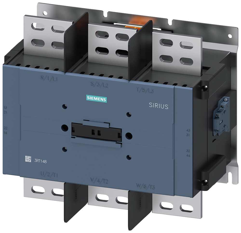 [Imagem CONTATOR, AC-1, 2100 A, DE 3 POLOS, CA 100-240V, CC 100-220V, 2NA+2NF, UNIDAD 3RT14866AP36 SIEMENS]