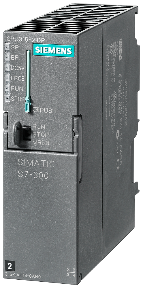 [Imagem CPU COMPACTA 256KB COM FONTE 24VCC 315-2DP MPI SIMATIC S7-300 6ES73152AH140AB0 SIEMENS]