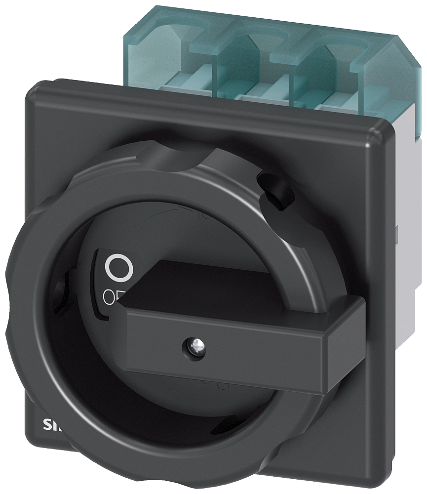 [Imagem CHAVE SECCIONADORA TRIPOLAR FRONTAL LIGA E DESLIGA 63A 3LD25040TK51 SIEMENS]