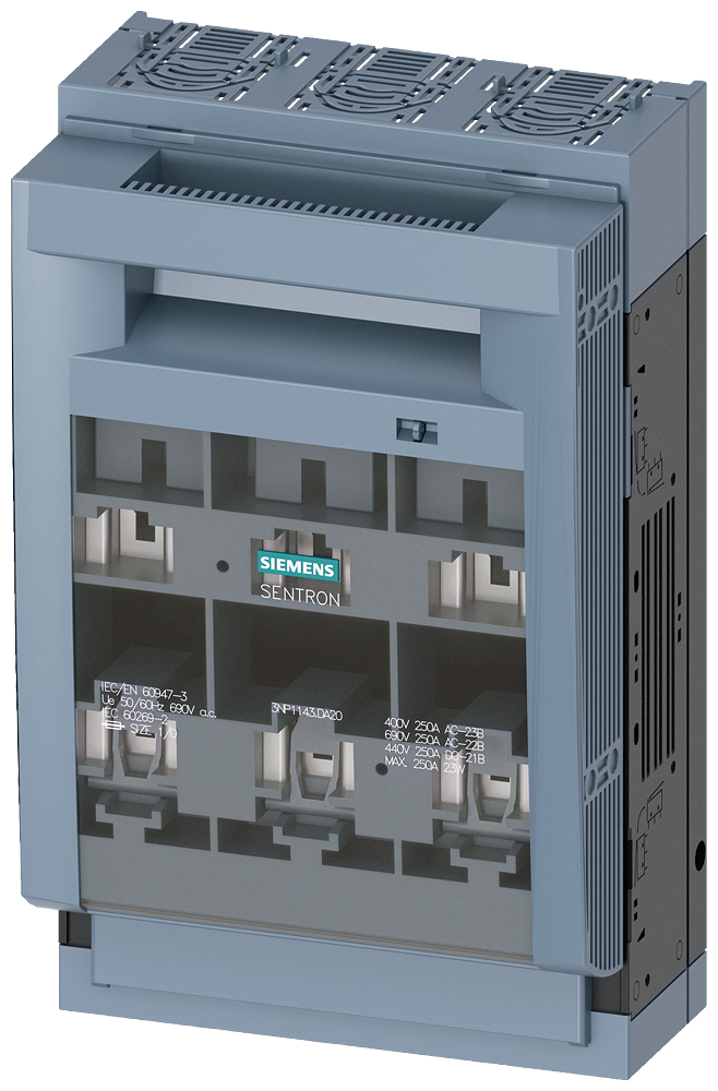 [Imagem CHAVE SECCIONADORA TRIPOLAR 250A 3NP11431DA20 SIEMENS]