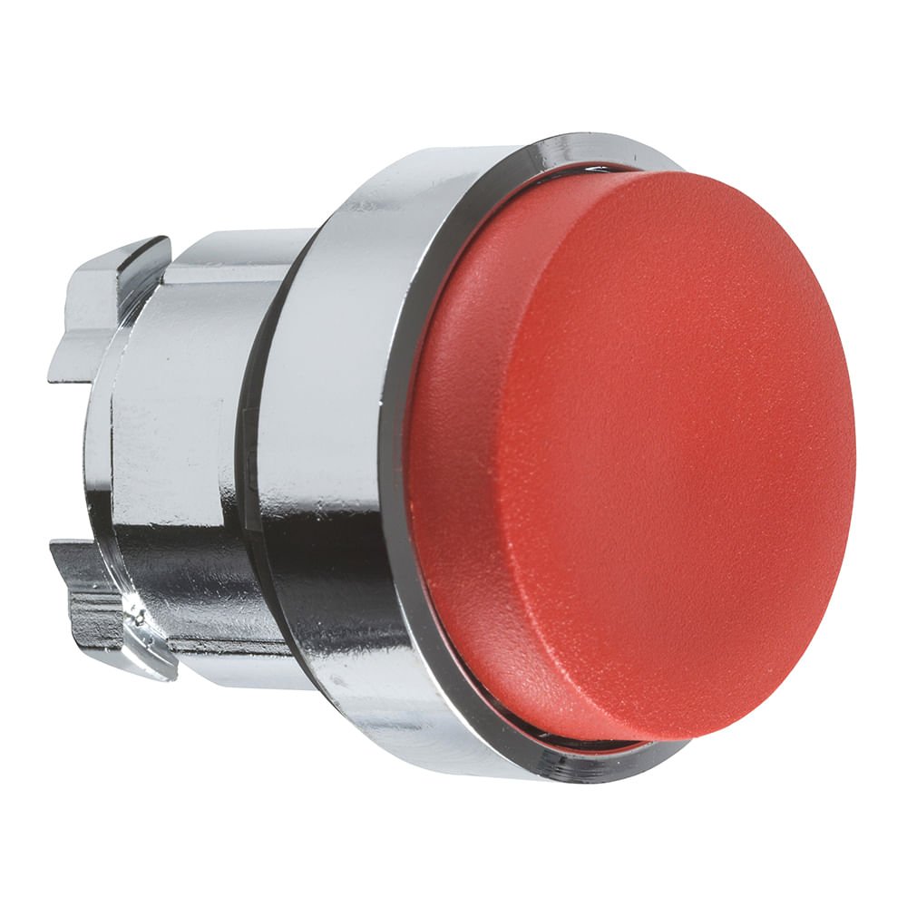 [Imagem CABEÇOTE PARA BOTÃO Ø22MM METÁLICO, SALIENTE, COM RETENÇÃO, VERMELHO ZB4BH4 SCHNEIDER]