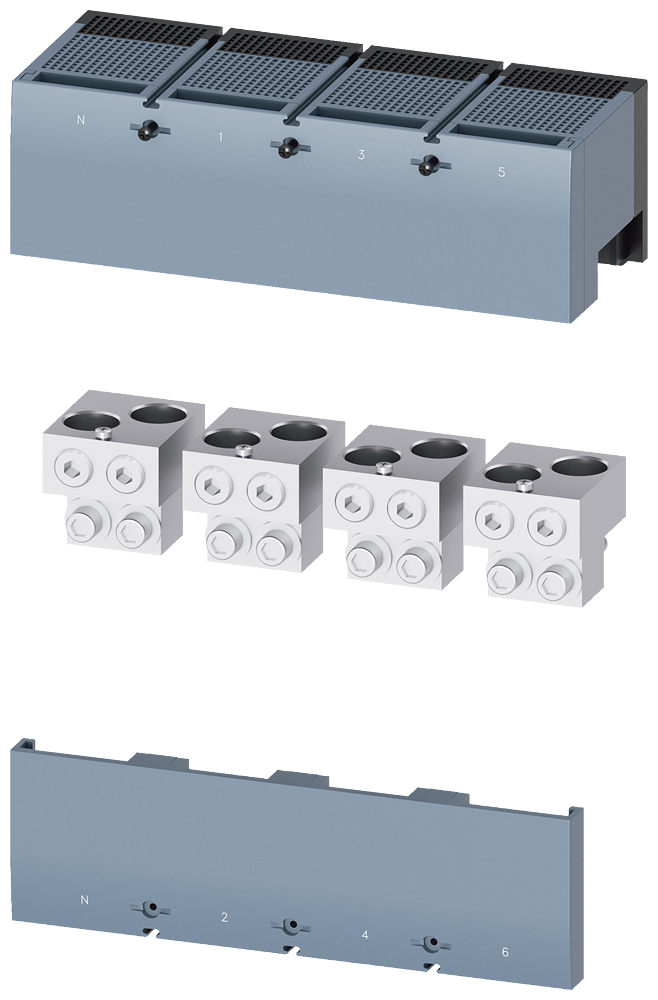 TERMINAL PARA CONDUTOR DE SEÇÃO CIRCULAR TA4.1 2X 400KCMIL - 750KCMIL PARA 2 3VA96740JC24 SIEMENS