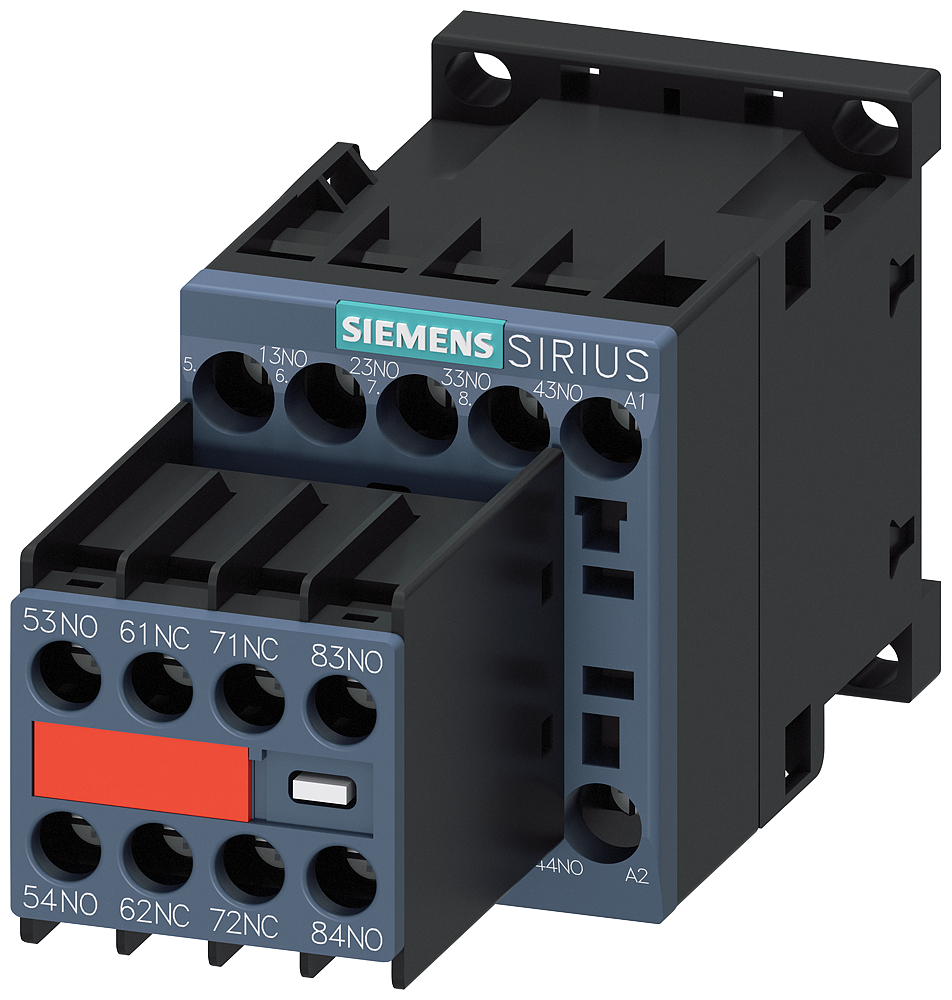 CONTATOR AUXILIAR 6NA+2NF AC 220V/50HZ 240V/60HZ S00 LIGAÇÃO COM PARAFUSO 3RH22621AP60 SIEMENS