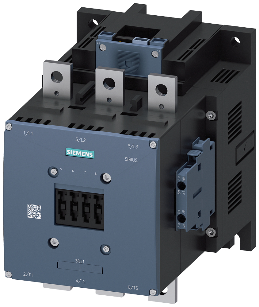 [Imagem do produto CONTATOR AC-3 400A 2NA+2NF 200/277VCA/VC 3RT10756NP36 SIEMENS]