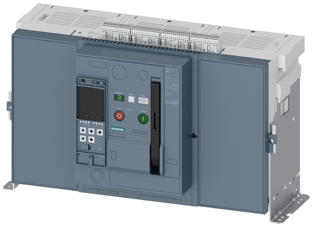 [Imagem DISJUNTOR DE POTÊNCIA DE MONTAGEM FIXA, IEC 60947-2, TAMANHO DA ESTRUTURA 3,  3WA13405AE021AA0 SIEMENS]