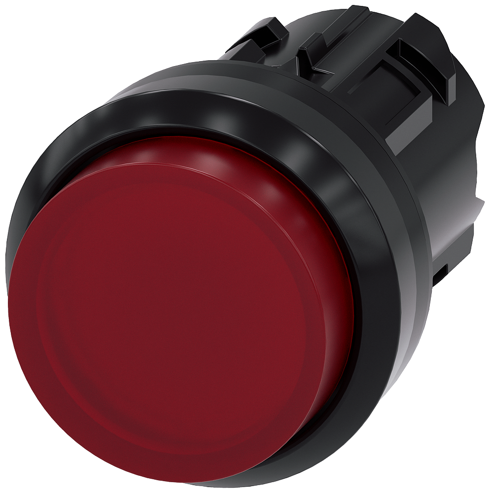 BOTÃO ILUMINADO 22 MM REDONDO PLÁSTICO VERMELHO BOTÃO DE PRESSÃO ALTO T 3SU10010BB200AA0-ZY19 SIEMENS