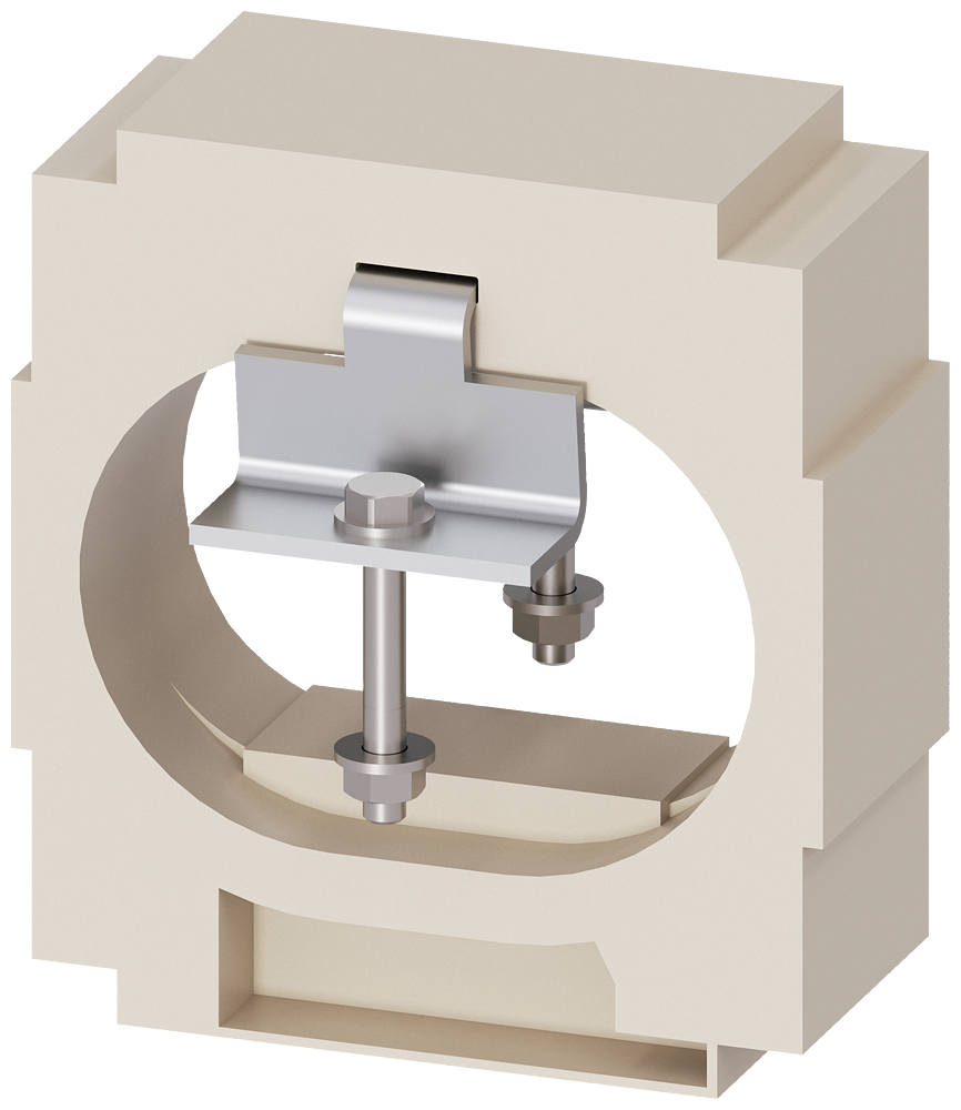 [Imagem SENSOR DE CORRENTE EXTERNO PARA CONDUTOR N, TAMANHO 2, PARA MONTAGEM NA BARRA 3WA91110AA22 SIEMENS]