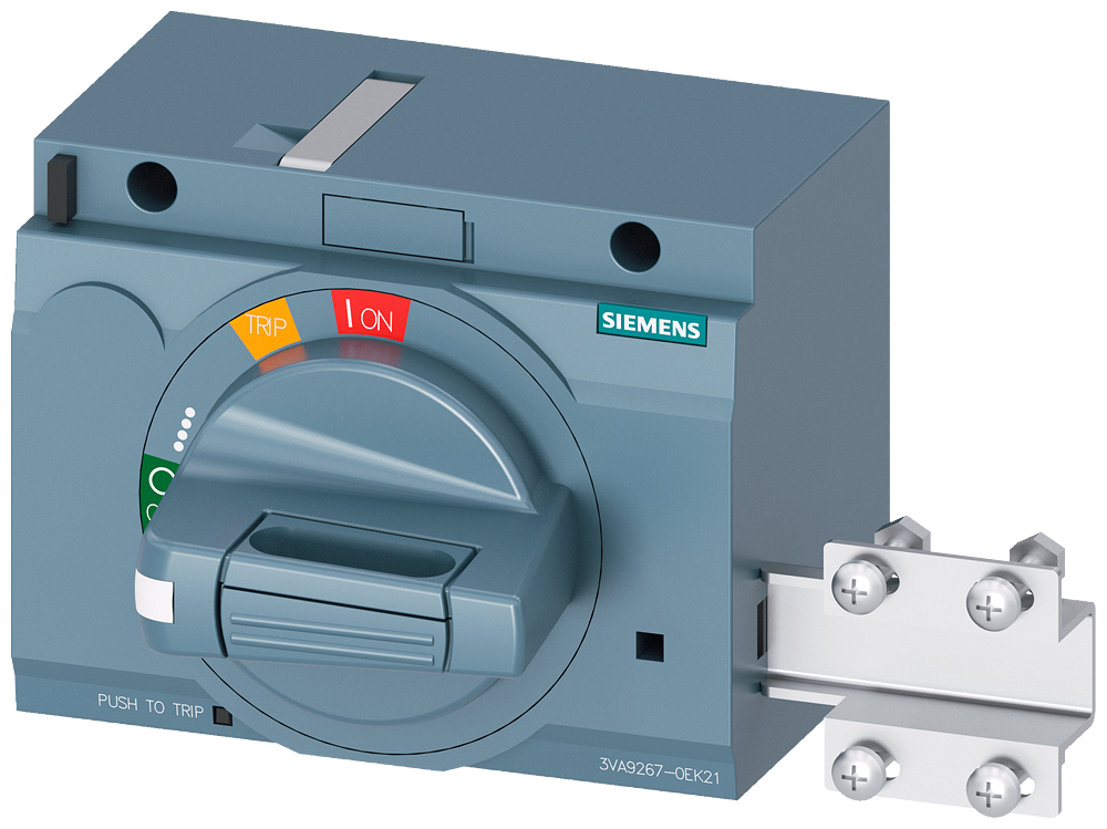 [Imagem ACIONAMENTO ROTATIVO FRONTAL PADRÃO COM TRAVAMENTO DA PORTA IEC IP30/40 ACESS 3VA92670EK21 SIEMENS]