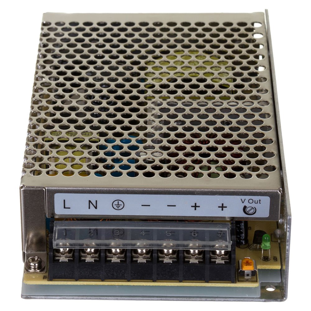 [Imagem FONTE ALIMENTACAO CHAVEADA 100W E-100/240VCA S-24VCC 4,5A ABL2REM24045H SCHNEIDER]