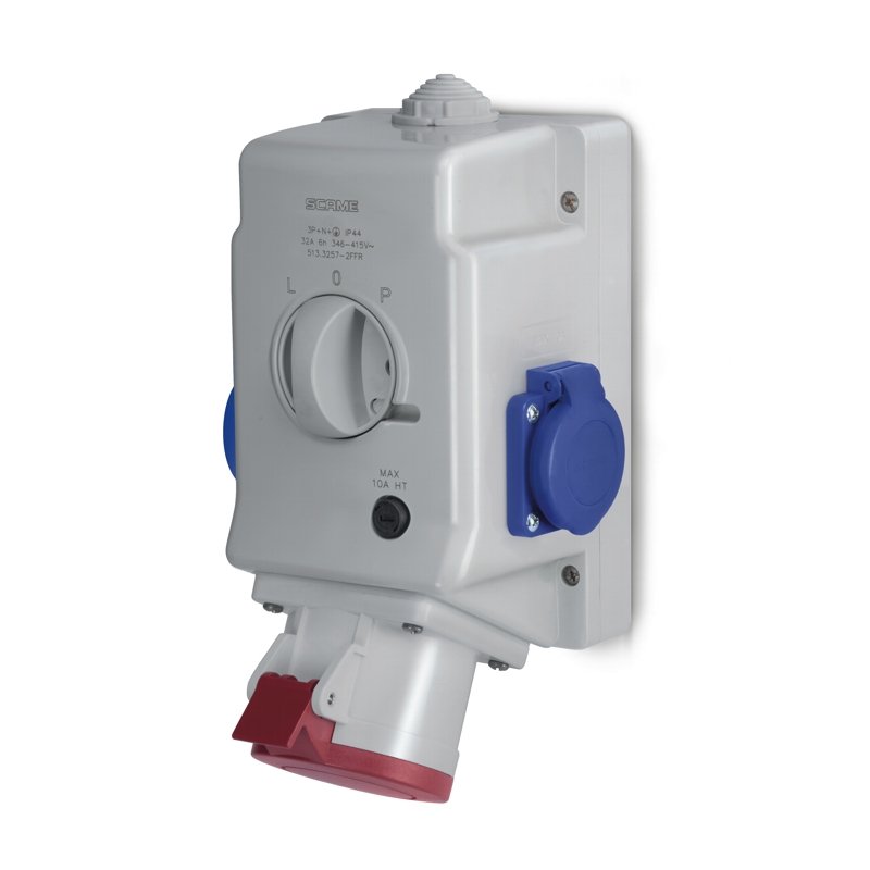 [Imagem do produto TOMADA DE PAREDE 32A 3P+N+T 513.3257-1DFR SCAME]