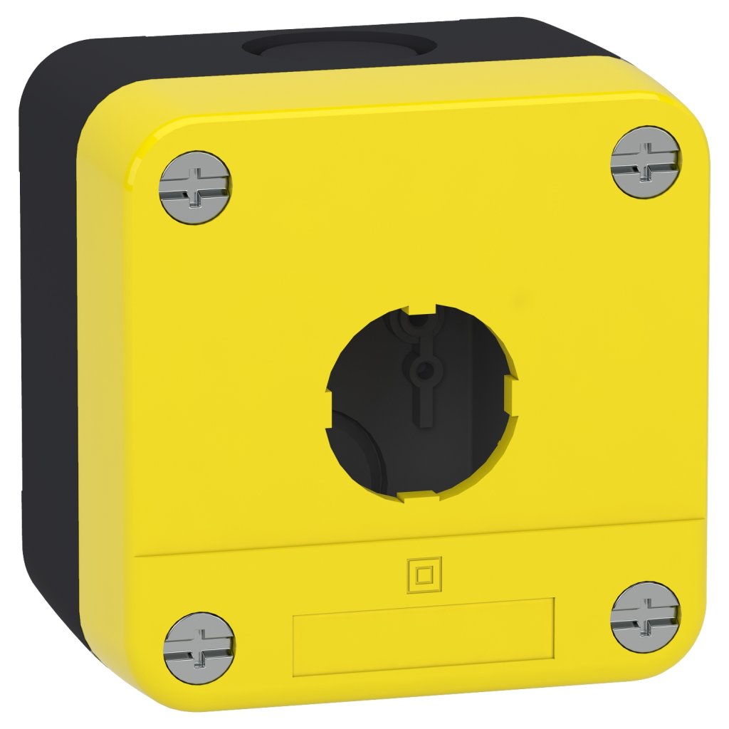 [Imagem do produto BOTOEIRA PLASTICA VAZIA 1 FURO Ø22MM AM IP65 XALB01YC SCHNEIDER]