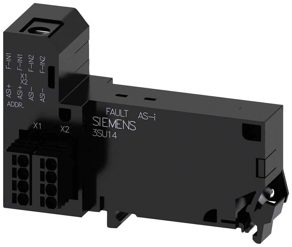[Imagem do produto MÓDULO AS-I, 2 ENTRADAS SEGURAS, PRETO 3SU14002EA106AA0 SIEMENS]