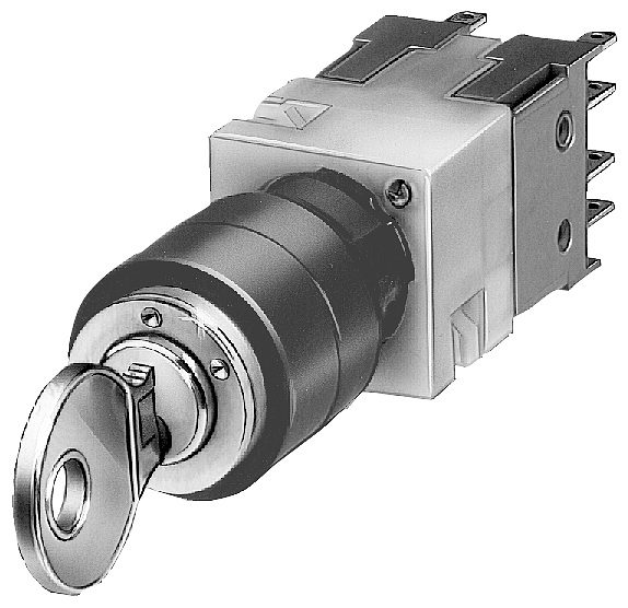 INTERRUPTOR DE CHAVE CES 16MM REDONDO PLÁSTICO 3SB22024LB01 SIEMENS
