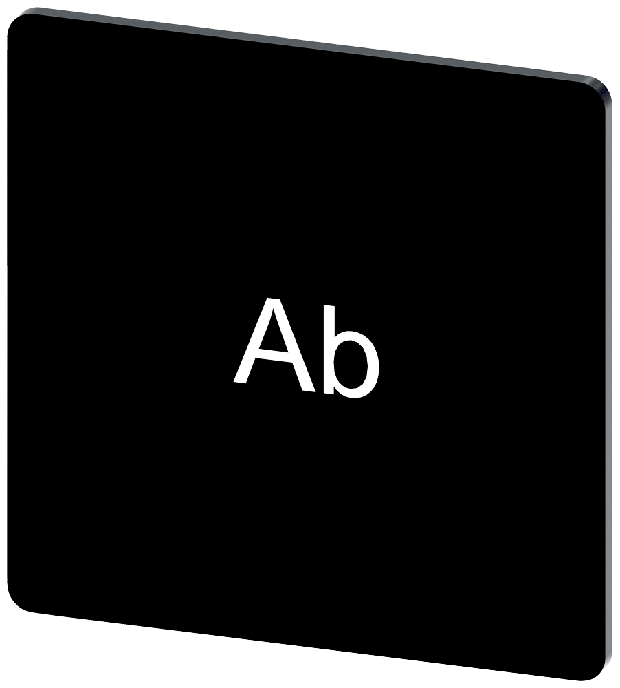 PLACA DE IDENTIFICAÇÃO 27X27MM PLACA PRETO INSCRIÇÃO: BAIXO 3SU19000AE160AE0 SIEMENS