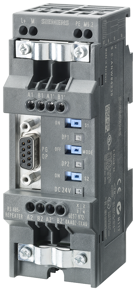 [Imagem do produto REPETIDOR SIPLUS DP RS-485 6AG19720AA027XA0 SIEMENS]