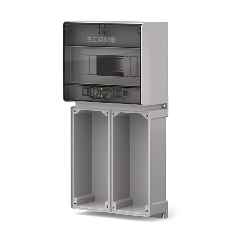 [Imagem BASE + QUADRO DE DISTRIBUIÇÃO X 2 TOMADAS 16/32A 573.5121 SCAME]