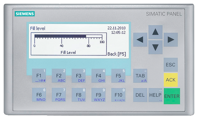[Imagem IHM CHAVE/TOUCH FSTN LCD 3POL 24VCC KP300 BASIC MONO PN 6AV66470AH113AX1 SIEMENS]