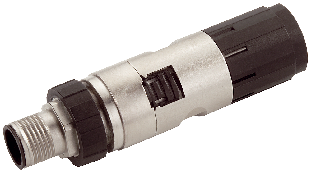 [Imagem CONECTOR INDUSTRIAL ETHERNET FASTCONNECT M12 PRO 2X2 M12 COM INVÓLUCRO DE METAL 6GK19010DB206AA0 SIEMENS]