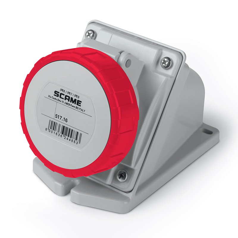 [Imagem do produto TOMADA DE MONTAGEM 3P+T 16A 67 6H 517.1656 SCAME]