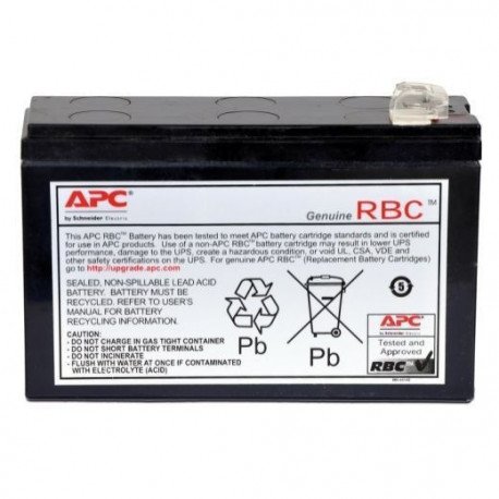 [Imagem do produto CARTUCHO DE BATERIA DE REPOSIÇÃO APC # 125 COM 2 ANOS DE GARANTIA. APCRBC125 SCHNEIDER]