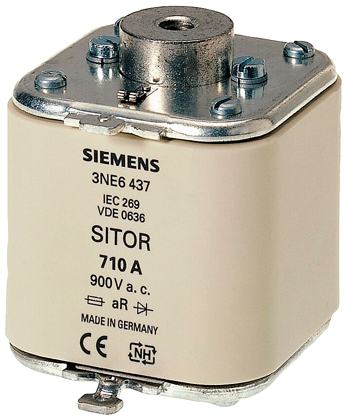 ELEMENTO DE FUSÍVEL SITOR COM ROSCA INTERNA DE AMBOS OS LADOS NH3 IN: 450 3NE36356 SIEMENS