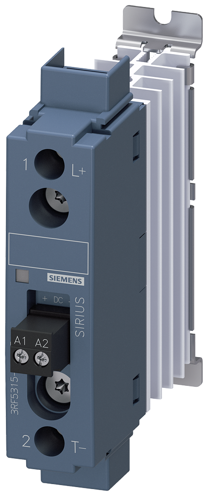 CONTATOR A SEMICONDUTOR 3RF5 DE 1 POLO LARGURA 22,5 MM 16 A 24-1100 V CC, 3RF53151BA65 SIEMENS