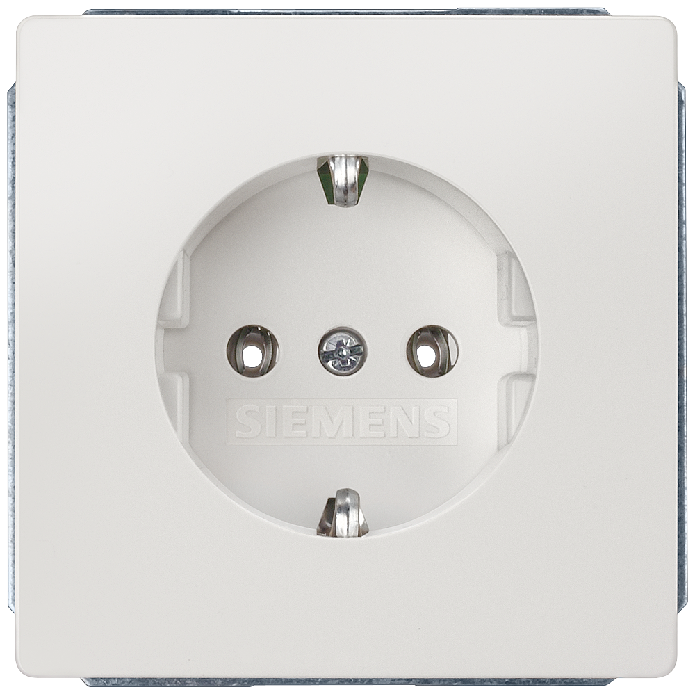 TOMADA SCHUKO BRANCO TITÂNIO SEM GARRAS 5UB18530KK SIEMENS