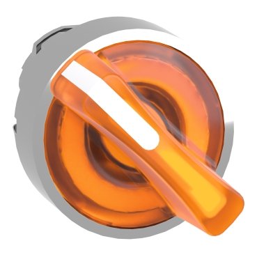 [Imagem CABEÇOTE PARA COMUTADOR LUMINOSO Ø22MM METÁLICO 2 POSIÇÕES FIXAS LARANJA ZB4BK1253 SCHNEIDER]