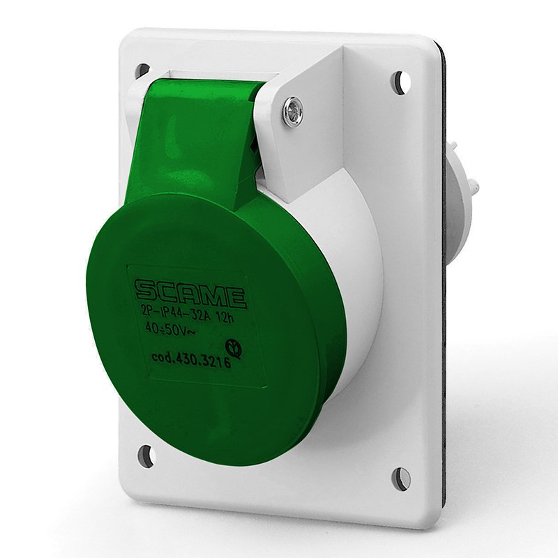 [Imagem do produto TOMADA DE EMBUTIR 3P 32A <50V 3H IP44 430.32184 SCAME]