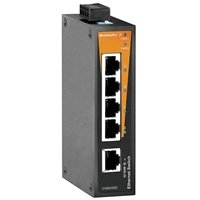 [Imagem SWITCH ETHERNET INDUSTRIAL 5 PORTAS RJ45 UNMANAGED 10/100MBPS 10-35VDC/10-24VAC IP20 IE-SW5-WAVE WEIDMULLER]