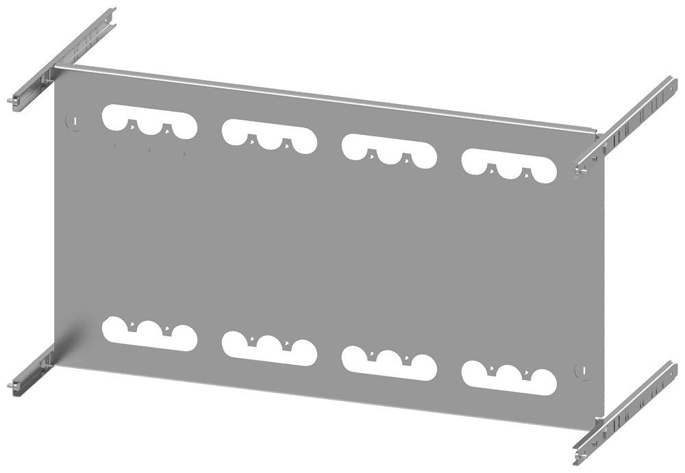 PLACA DE MONTAGEM 3VA13 (400A) 3VA14 (630A) 3VA23 (400A) 3VA24 (630A) 8PQ60008BA60 SIEMENS