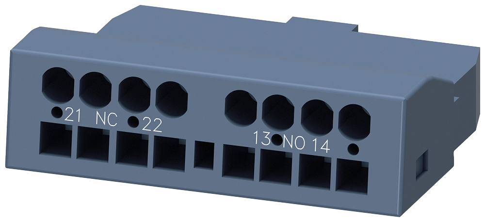 INTERRUPTOR AUXILIAR TRANSVERSALMENTE 1NA+1NF CONEXÃO DE MOLA PARA DISJUNTOR 3RV29012E-ZX90 SIEMENS