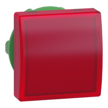 [Imagem CABEÇOTE PARA SINALIZADOR MODULAR Ø22MM PLÁSTICO QUADRADO PARA LED INTEGRAL VERMELHO ZB5CV043 SCHNEIDER]