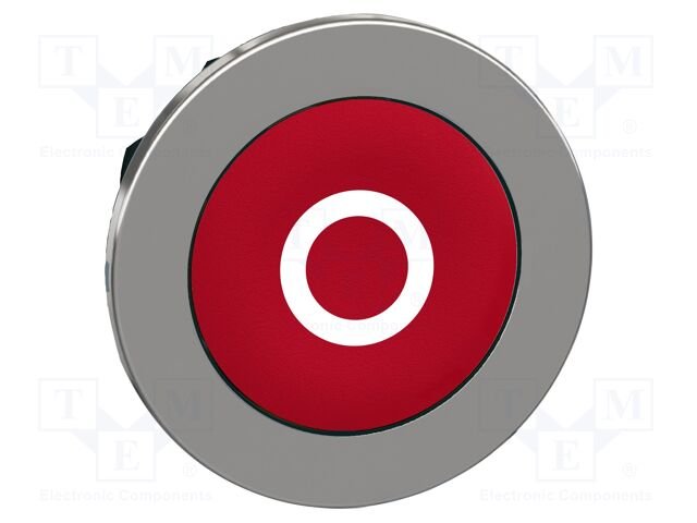 [Imagem CABEÇOTE PARA BOTÃO FACEADO Ø30MM METÁLICO RETORNO POR MOLA VERMELHO O ZB4FA432 SCHNEIDER]