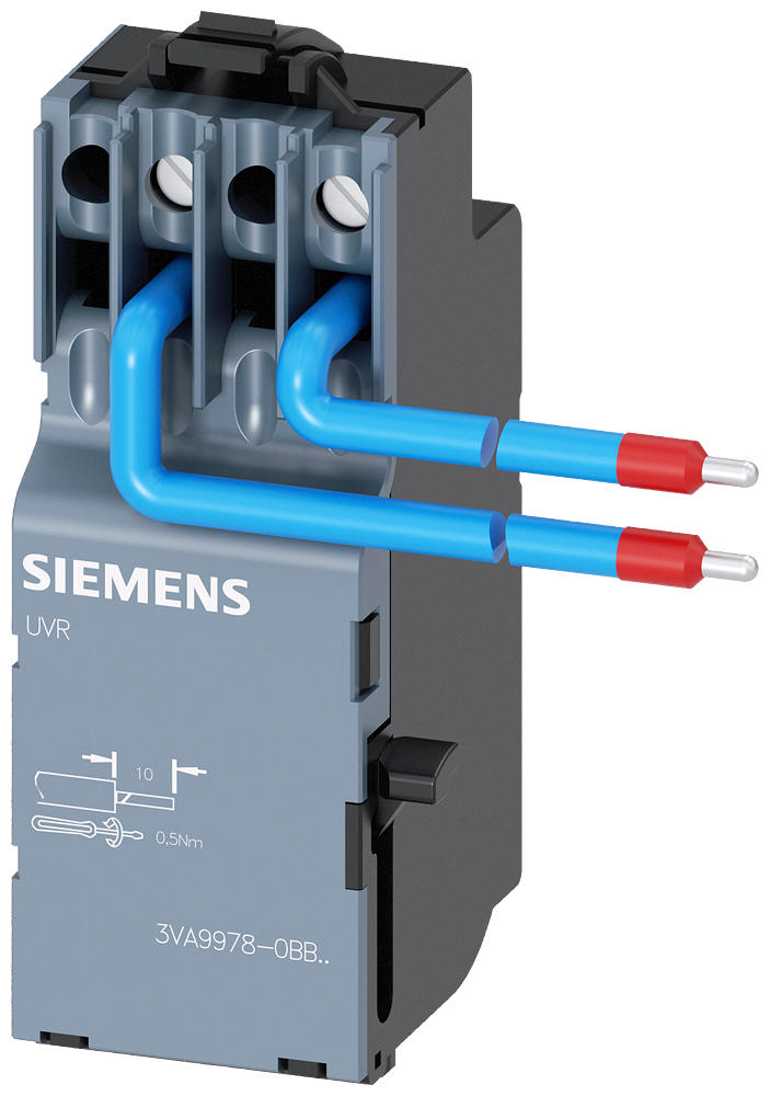 [Imagem DISPARADOR DE SUBTENSÃO 120-127V CA 50/60HZ ACESSÓRIOS PARA: 3VA4/5/6 3VA99780BB24 SIEMENS]