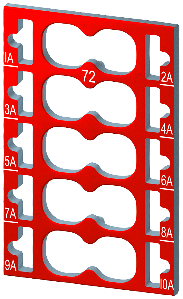 [Imagem ET200SP: 10 ETIQ.IDENTIF., CÓD: CC72 6ES71936CP722AA0 SIEMENS]