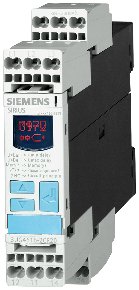 RELÉ DE MONITORAMENTO DIGITAL PARA TRIF. TENSÃO COM CABO N 3UG46162CR20 SIEMENS