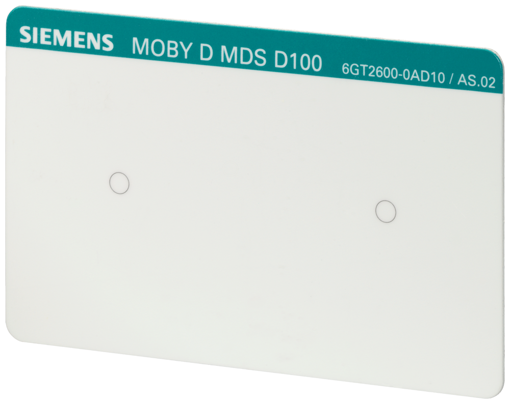 TRANSPONDER MDS D100 PVC ISO CARD RF200/RF300 ISO/MOBY D ISO 15693 112 BYTES 6GT26000AD000AX0 SIEMENS
