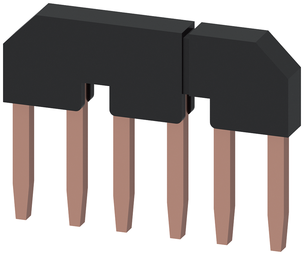 [Imagem CONECTOR EM PARALELO SEM BORNE DE CONEXÃO SEM BORNE DE CONEXÃO, DE 3 POLOS PA 3RT19164BA31 SIEMENS]