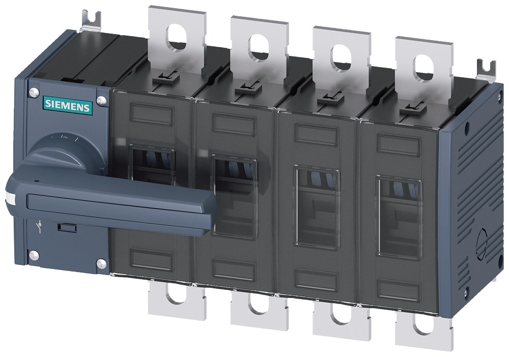 SECCIONADOR DE CORTE EM CARGA 200A TAM. 3 DE 4 POLOS ACIONAMENTO FRONTAL ES 3KD36420PE100 SIEMENS
