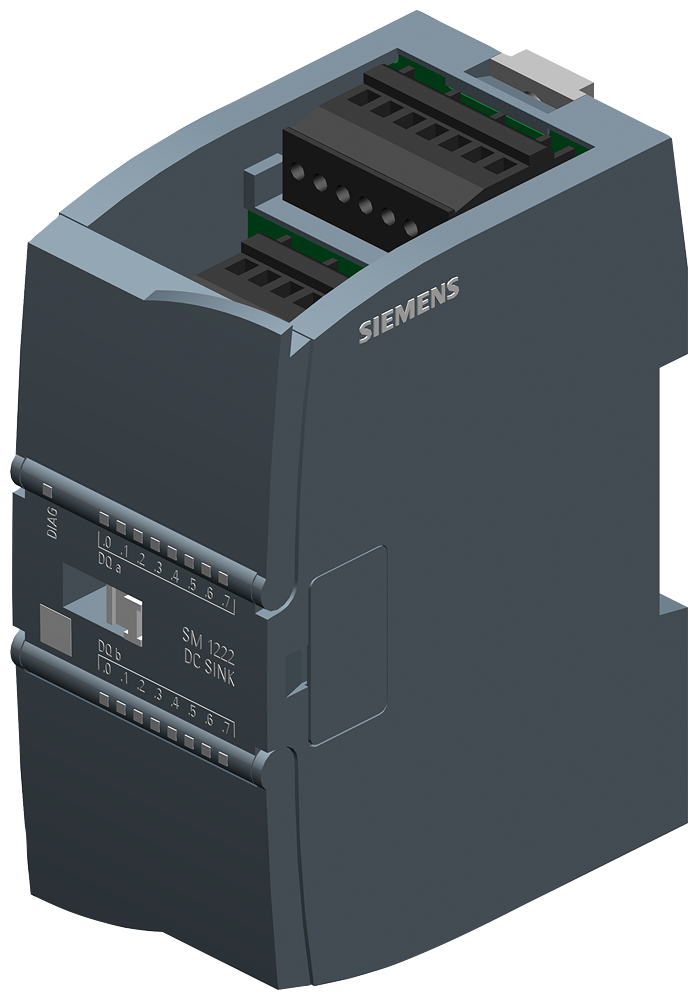 [Imagem do produto SIMATIC S7-1200 SM 1222, DO 16X 24 V DC/0.5 A SINK 6ES72221BH321XB0 SIEMENS]