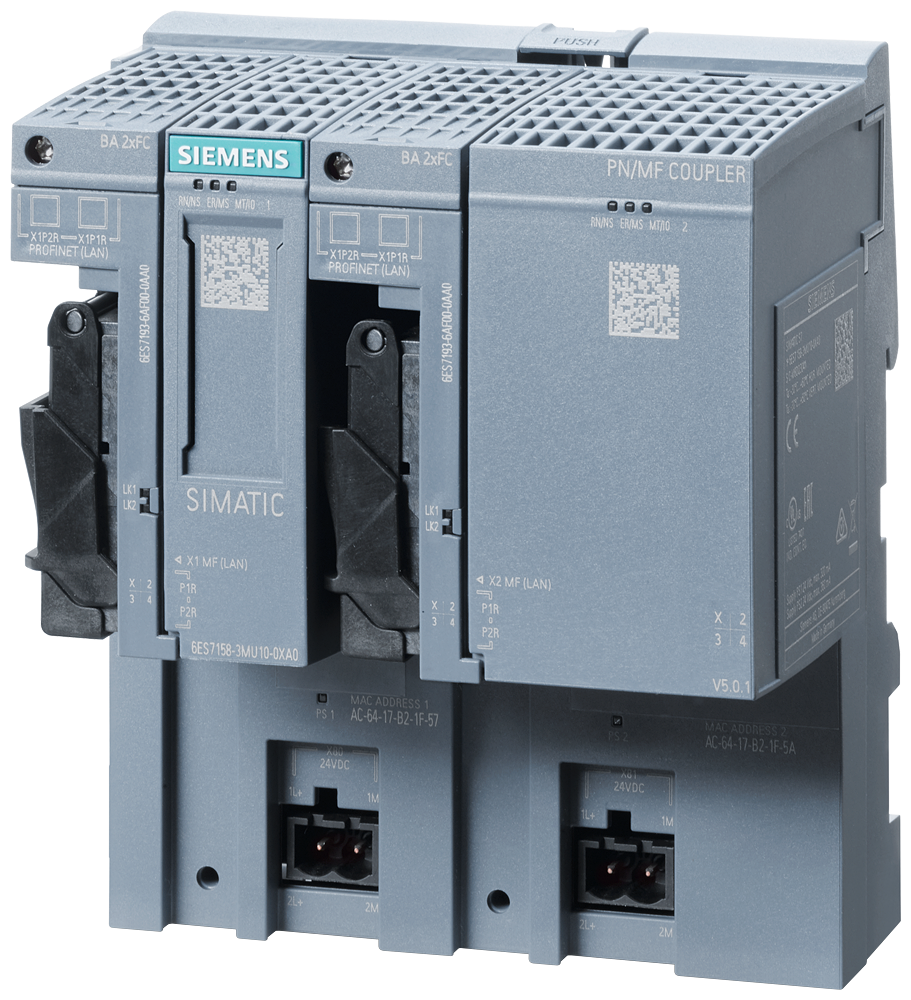 [Imagem MODULO ACOPLADOR SIMATIC PN/MF 6ES71583MU100XA0 SIEMENS]